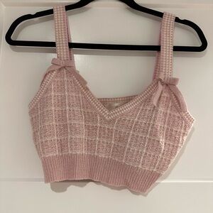 LoveShackFancy Knit Crop Top - size small